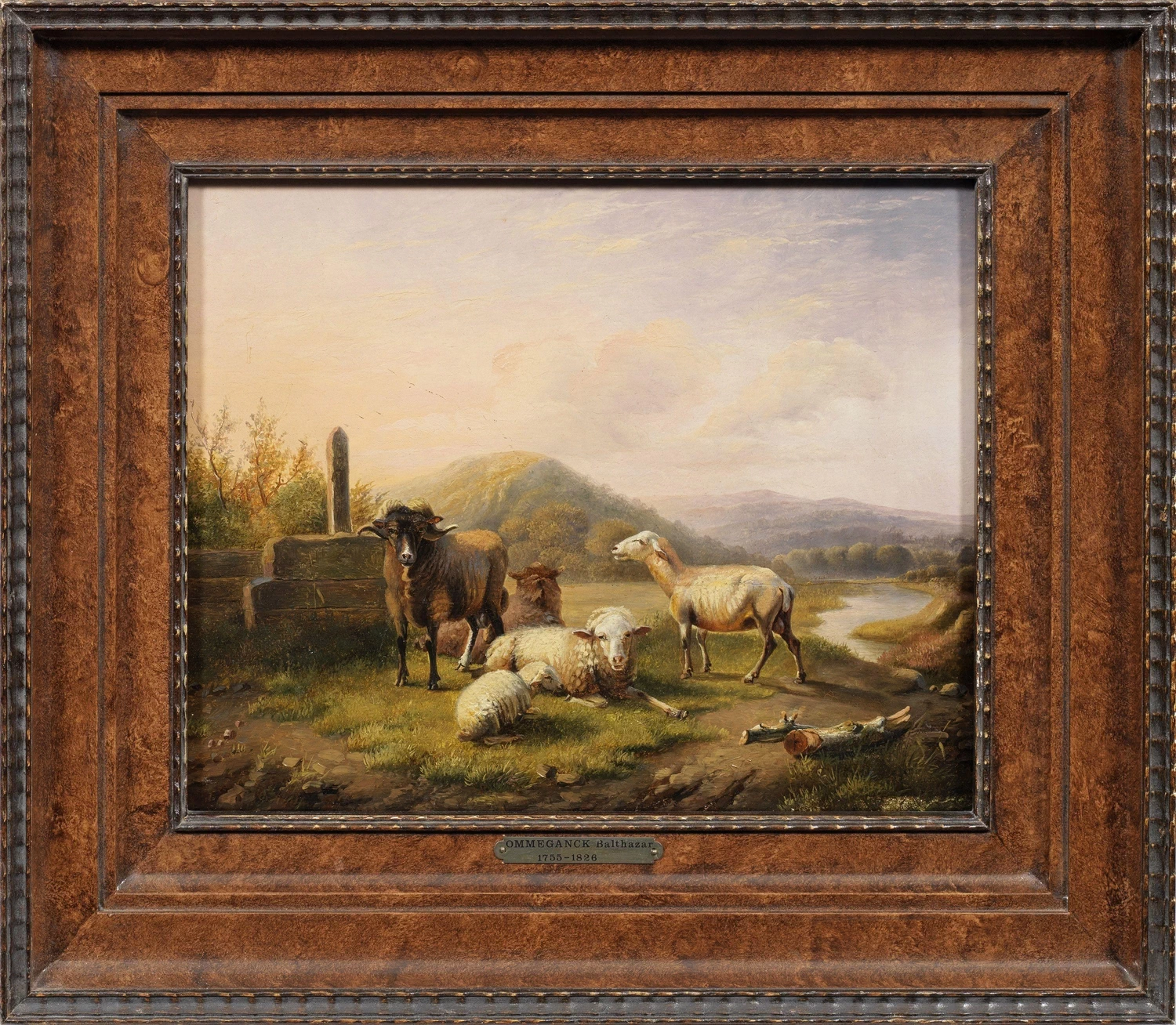 Balthasar Ommeganck - Paesaggio con un piccolo gregge di pecore